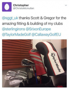 @sggt_uk thanks Scott & Gregor for the amazing fitting & building of my clubs