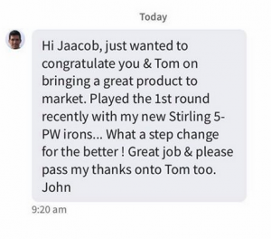 Hi Jaacob, just wanted to congratulate you & Tom on bringing a great product to market