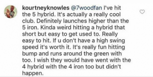 If you're curious about the 5-hybrid, read this...