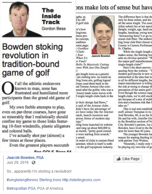 Jaacob Bowden, PGA is stoking a revolution!