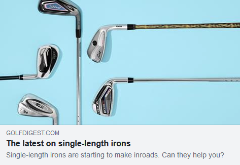 Single-length irons are starting to make inroads. Can they help you.